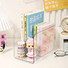 Book stand file holder acrylic desktop transparent bookshelf stand fixed book book holder Desktop Storage Box storage rack