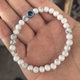 Fashion 6mm Natural Stone Bead Eye Obsidian Hematite Tiger Eye White Pine Elastic Bracelet Men's Bracelet