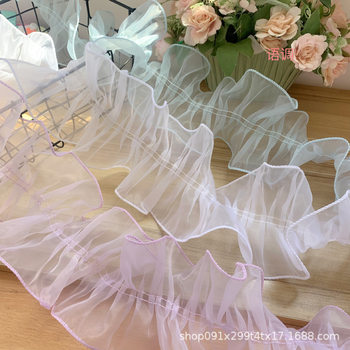 12cm Organza Non-beaded Lace Cake Flower Bouquet Packaging Accessories