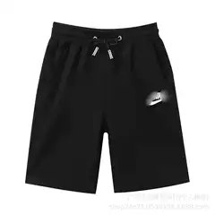 Trendy Brand Pure Cotton New Summer Shorts Unisex Printed Small Pattern Casual Versatile Shorts Export Goods