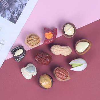 Simulation nut food play jujube creative handmade resin accessories keychain mobile phone chain pendant material