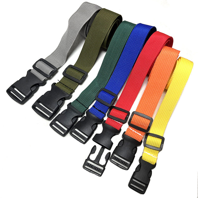 2-5cm wide non-elastic adjustable buckle backpack belt buckle waist bag mountaineering bag strap luggage cargo strap