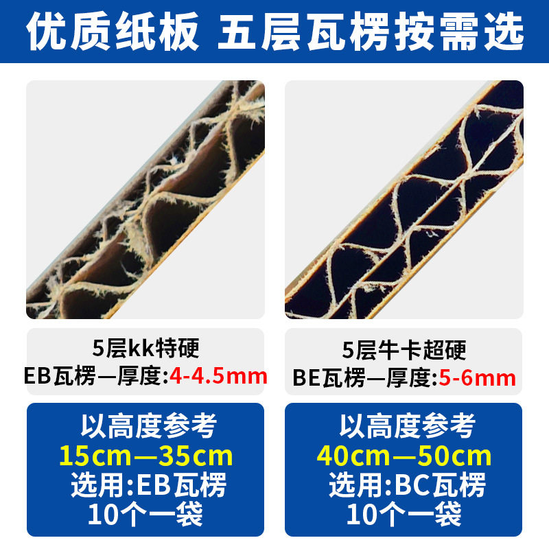 Flat Carton Express Packaging Ready-Made Five-Layer Extra Hard Thickeneded Any Combination Free Size Export Turnover Packaging