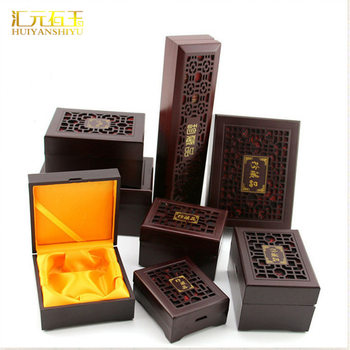 Imitation Rosewood bracelet packing box Hetian jade bracelet packing box pendant handle necklace jewelry box live supply