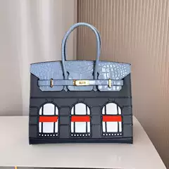 2026 New Model Genuine Leather Commuter Women's Bag Platinum House Bag High-End Fashion Versatile Women's Handbag