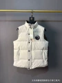 White vest with black label
