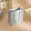 Spot wholesale jewelry box paper bag silver small gift packaging handbag beige fashion high-end gift paper