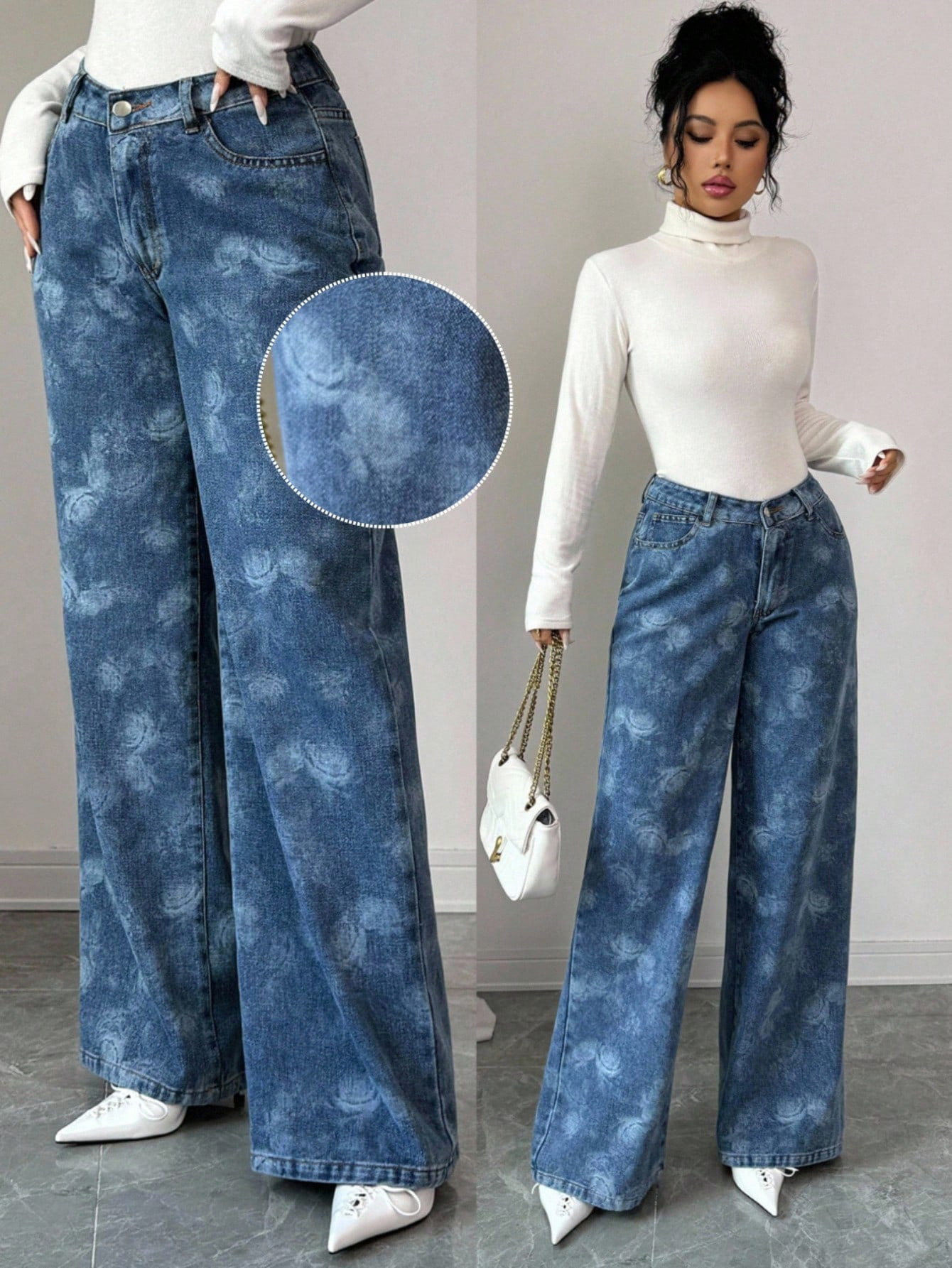 Casual Womens Denim Jeans Trendy Style Versatile Fit Comfortable Fabric Everyday Wear Wholesale Available