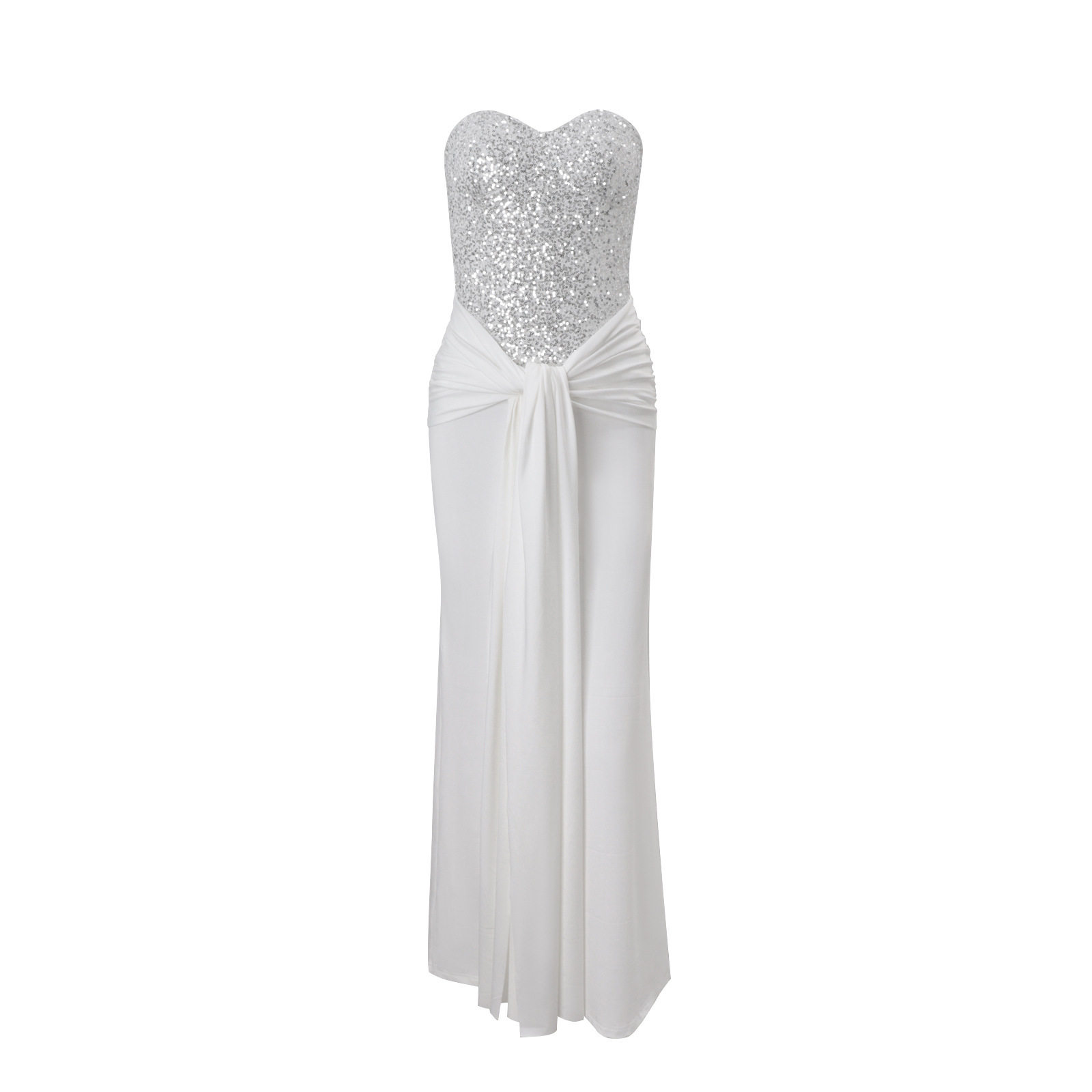 Womens Bodycon Dress Sexy Strapless High Waist Rhinestone Detail Autumn Fashion for Parties and Events Wholesale