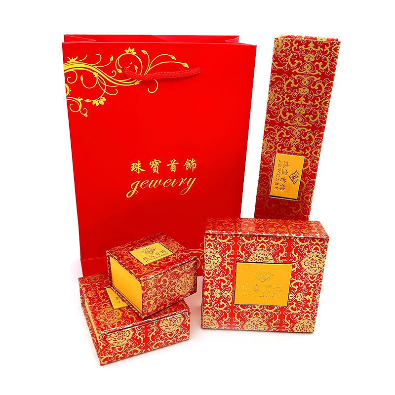 Jewelry Bracelet Box Necklace Box Window Return Jewelry Packaging Box Gold Ring Box Pendant Box Gift Box