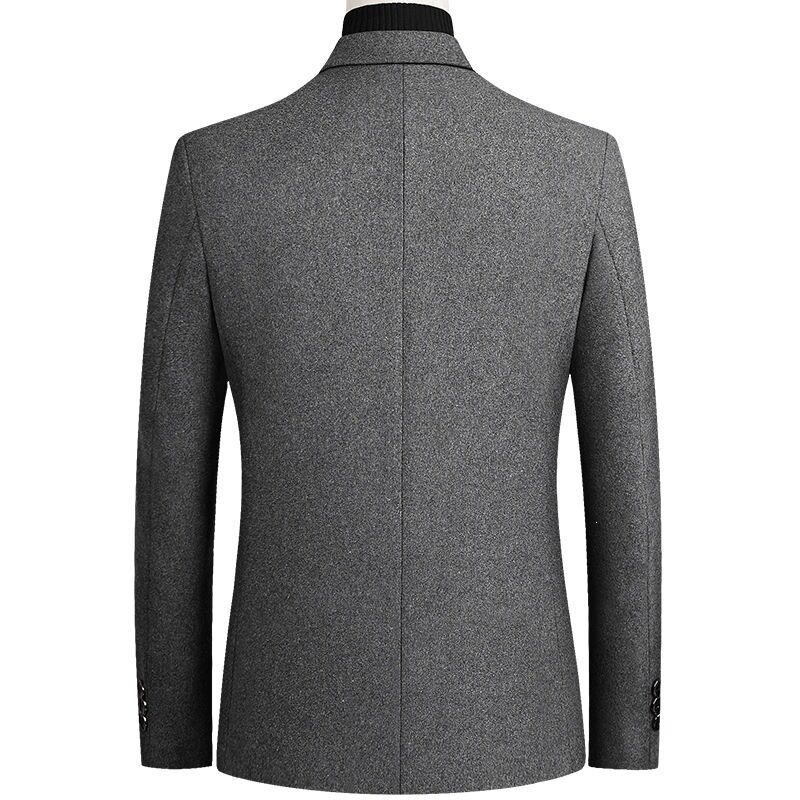 Mens Short Wool Blazer Jacket Business Casual Style Autumn Winter Collection Wholesale Available