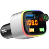 P1 Cross-Border Popular Car Charger Bluetooth Mp3 Player Smart Digital Display Pd18W Fast Charging Zinc Alloy Car Charger