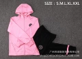Long drawstring beanie - miami pink
