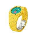 Yellow ceramic + ceramic strap (3 o'clock direction)
