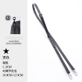 1.2cm wide glossy black silver buckle