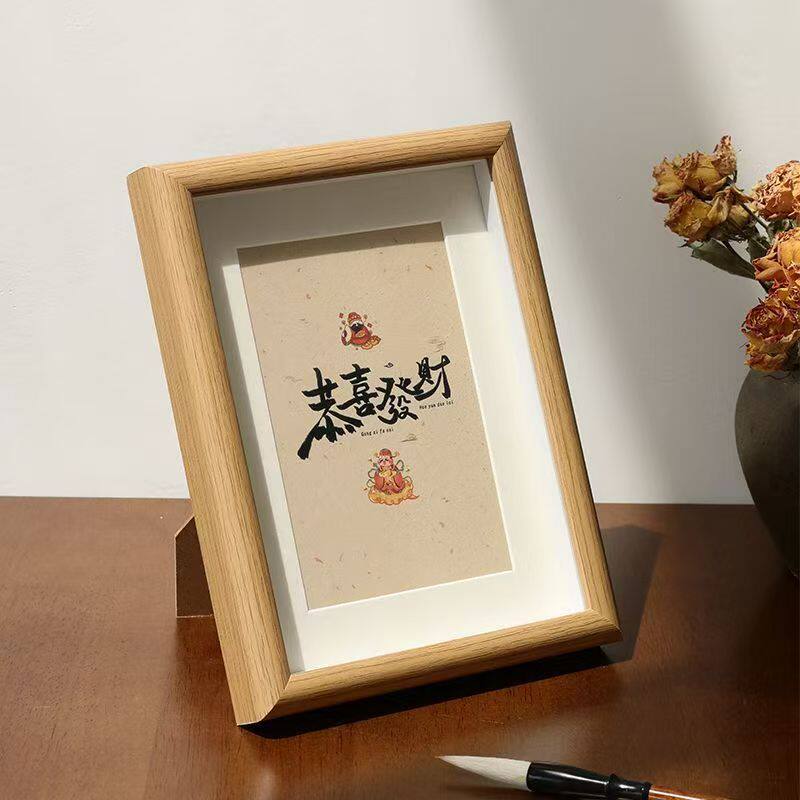 67810inch DIY Hollow Picture Frames 1.5cm A4 Gift Calligraphy and Painting Frames Decorative Storage Specimen Wholesale Modern Minimalist