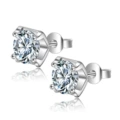 Horn stud earrings [1 karat]]