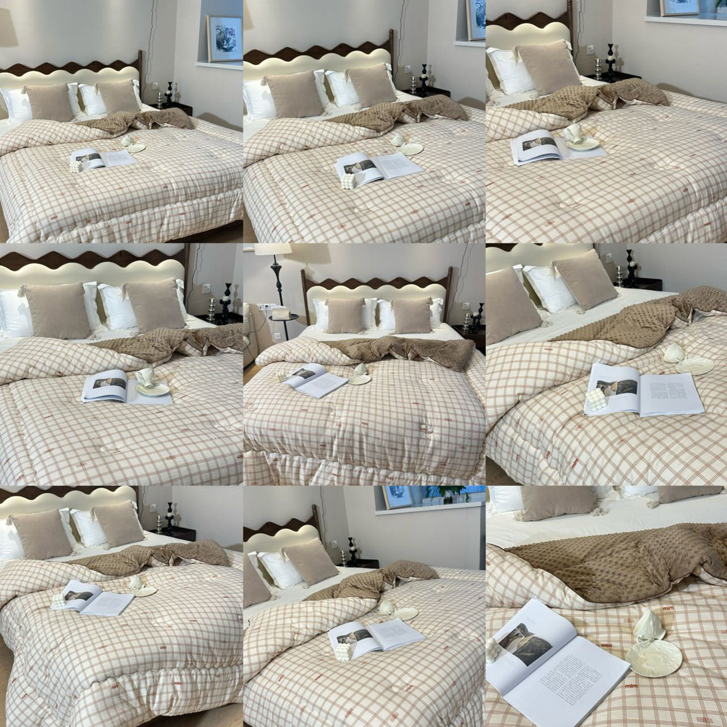 Korean Soft and Waxy Muslin Cotton Comfort Bean Quilt Spring & Fall Quilt Soy Fiber Quilt Double Four-Season Air-Conditioned Quilt Core