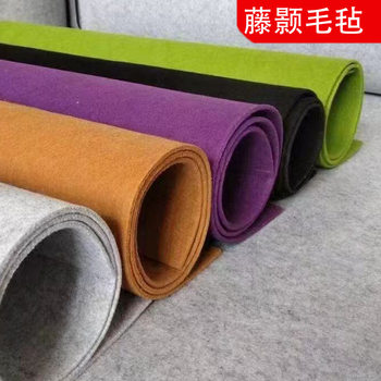 Wholesale Colorfulful Felt 1Mm-5Mm Thick Cuttable Needle Punched Felt Self-Adhesive Felt Non-Woven Fabric