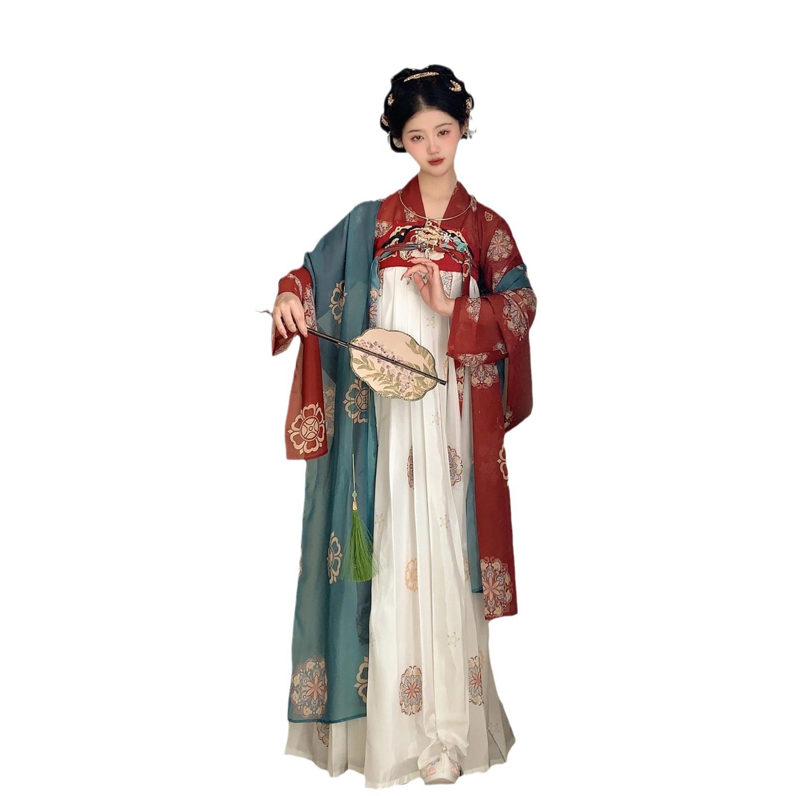 Han Dynasty Women's Spring-Made Chest-Length Underskirt, Chinese-Style Spring Cabbage Complete Set, Bestie Style