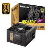 Источник питания Hangjia WD650K мощностью 650 Вт для настольного компьютера источник питания для игровой консоли с полным напряжением без звука