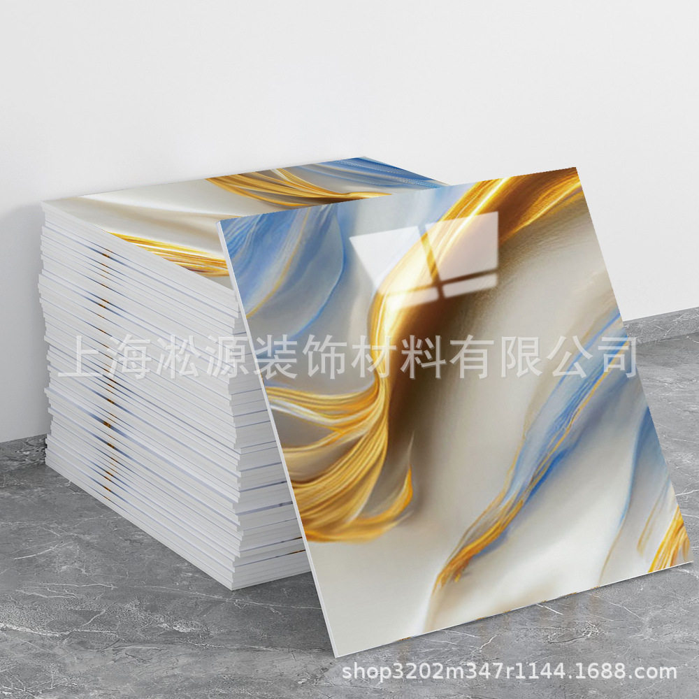外贸跨境热销大理石仿瓷砖墙贴自粘防水防潮背景墙面装饰墙壁纸