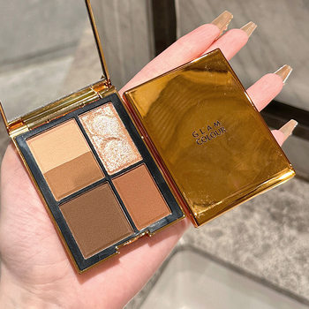 Magic Color Card Five-color Eye Shadow Daily All-match Pearlescent Matte Earth Color Fine Flash Chocolate Eye Shadow Plate