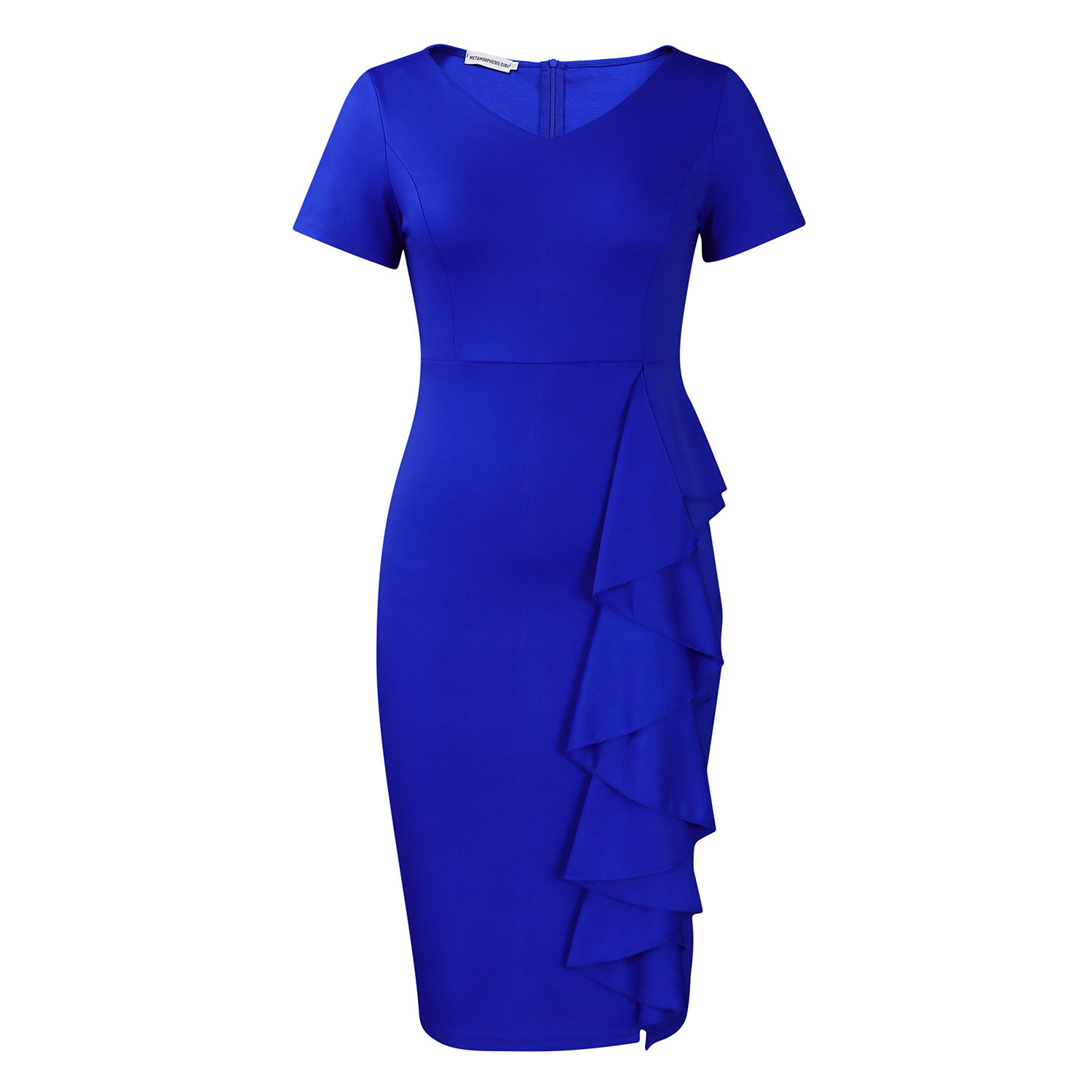 Plus Size Womens Dress Elegant Ruffle Hem Stylish Design Comfortable Fit Perfect for Casual or Formal Occasions