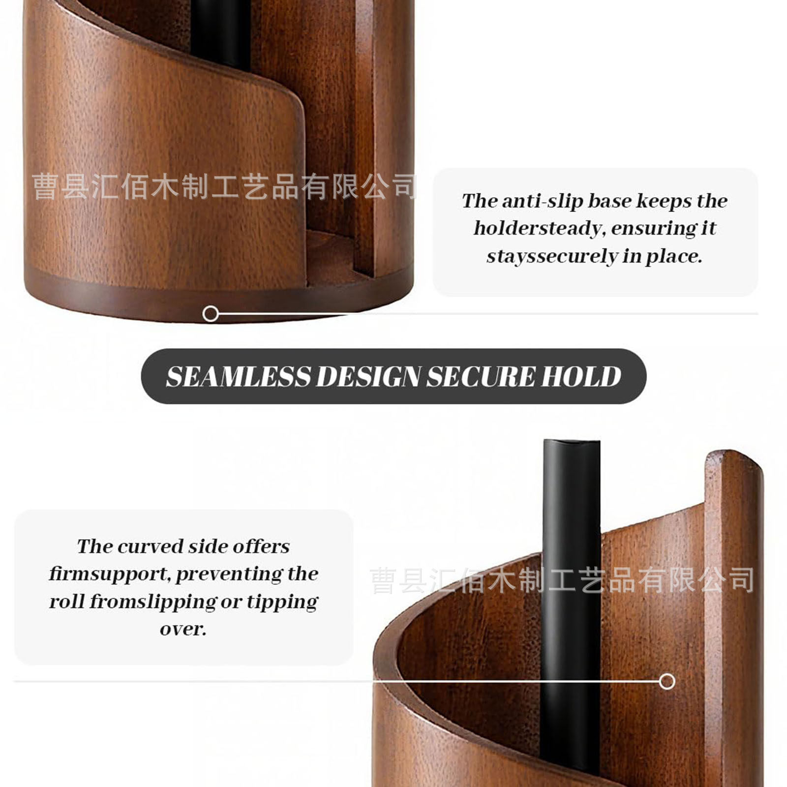 Cross-Border Wooden Desktop Storage Paper Towel Holder Home Office Kitchen Living Room Organizing Paper Solid Wood Creative Storage Rack