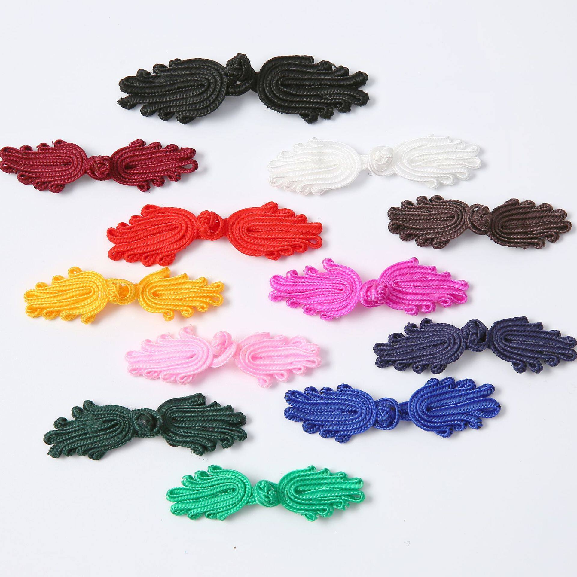 Palm buckle cabbage buckle Chinese Tang suit cheongsam buckle children's clothing Hanfu button manual peacock tail cloth buckle wholesale