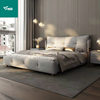 2025 New Modern Simple Italian Leather Bed Light Luxury Master Bedroom Large Bed Double Multi-Functional Air Pressure Storage Wedding Bed
