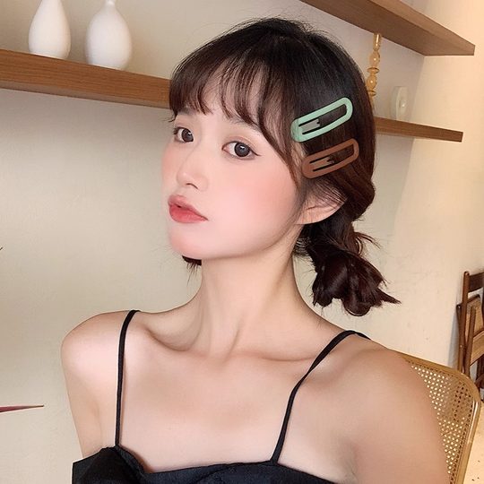 Broken hairpin dopamine bb clip hairpin women's 2025 new forehead side bangs clip broken hair clip headdress