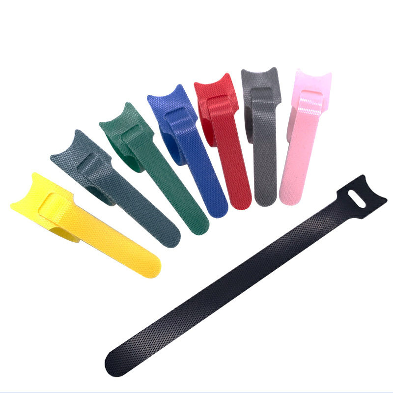 Factory Direct sales T-type back-to-back Velcro cable cable cable cable cable management tape self-adhesive Velcro wholesale