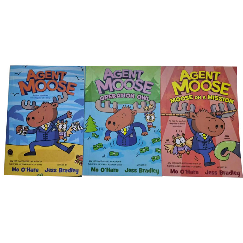 Английская версия серии Agent Moose Агент Мус 3 тома детективных комиксов на английскую тематику в мягкой обложке Изображение 1