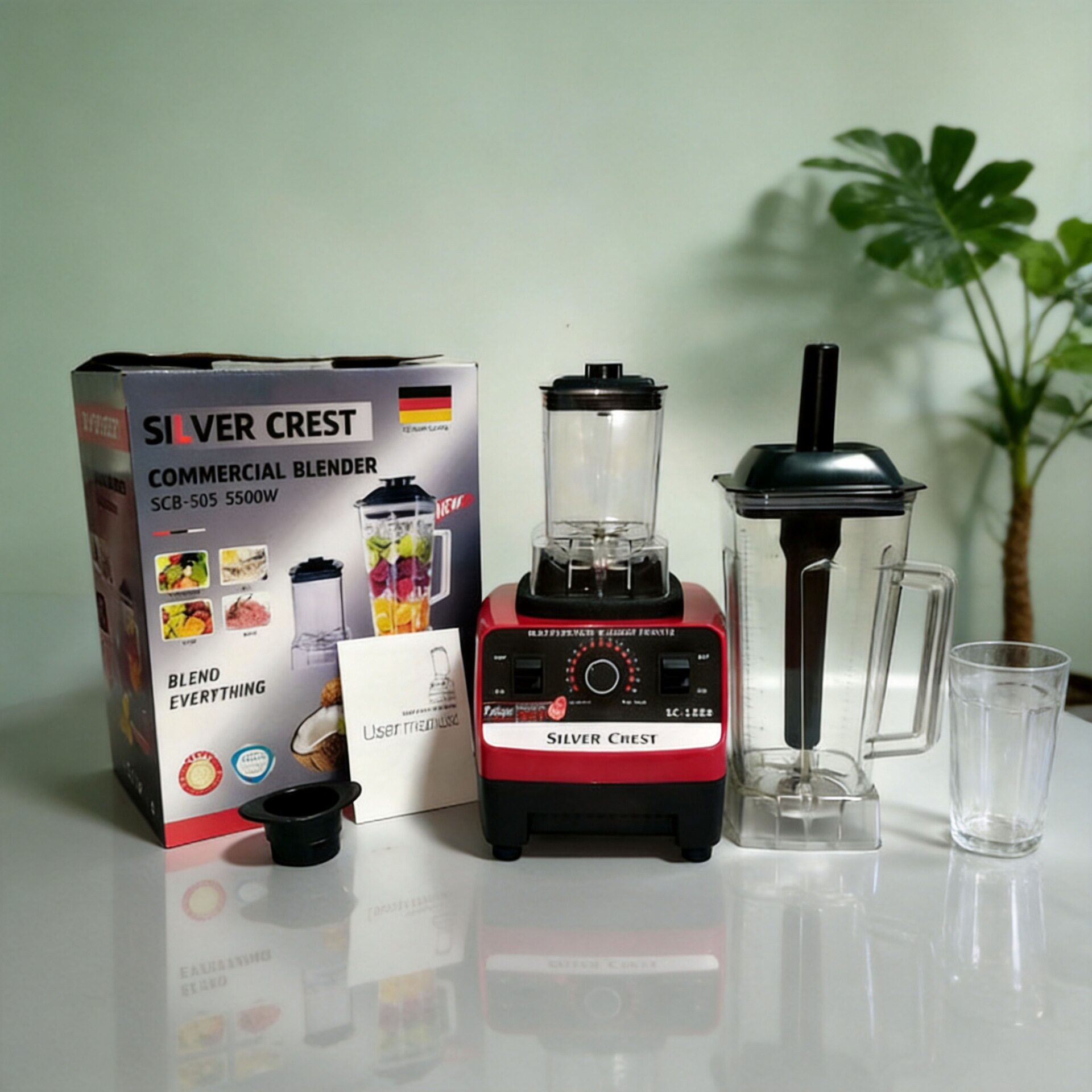 ถ้วยคู่ Wall Breaker 220V มัลติฟังก์ชั่นขนาดใหญ่ความจุเครื่อ...
