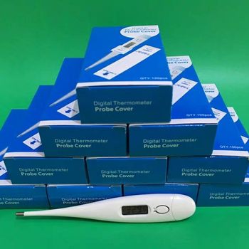 Electronic thermometer film protective cover special disposable mouth watch cover pet Mercury anal watch cover hospital supplies