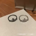Hollow saturn ring (white gold)