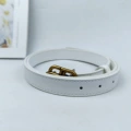 Blsj plain gold buckle+white