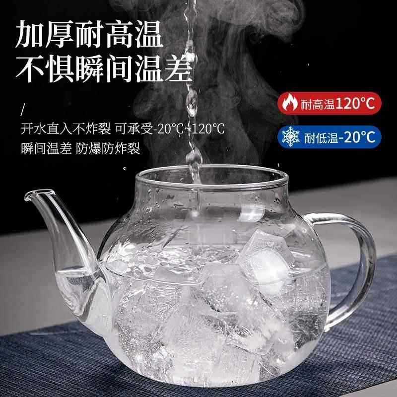 Heat-Resistant Glass Teapot Household Tea Kettle Single Pot Filter Teapot Teacup Electric Ceramic Stove Tea Set Tea Set