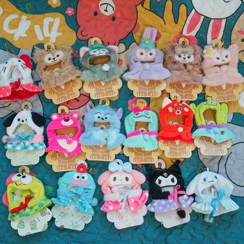 Total Chain Cartoon Halloween Cloak Coat Doll Pendant Clothes melody jade cinnamon dog ballet rabbit plush doll