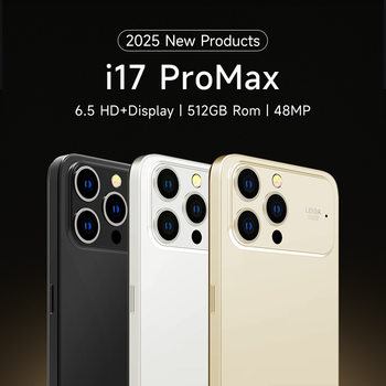2025 New Model 6.5inch I17 Pro Max Dual Sim Dual Standby Cross-Border Smartphone Manufacturer Direct Sales Face Recognition