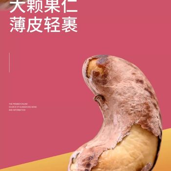 One-Piece Drop-Shipping New Product: Purple-Skinned Large Cashew Nuts, Roasted and Seasoned with Original Flavor, Salt-Baked Vietnamese Nuts with Skin, Dried Fruits, Leisure Snacks