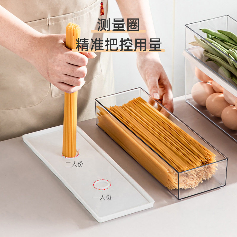 Long Refrigerator Storage Box Food Grade Pasta Storage Box Grains and Eggs Storage Sealed Can Cross-Border Wholesale