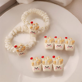 Cartoon cute French fries hair band hair band hair band hair band does not hurt hair band temperament hair band hair accessories