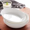Plate Household Dish Plate White Deep Plate Pure White Bone China Tableware Hotel Simple Ceramic Plate Dinner Plate Porcelain Plate Round Plate