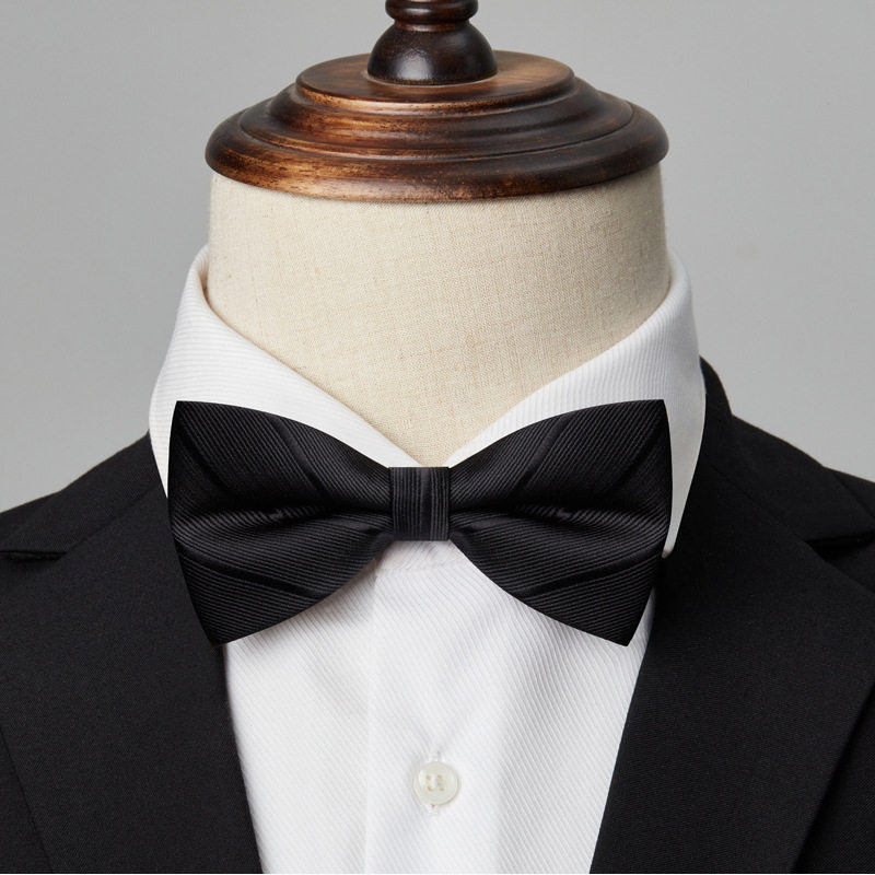 Solid Color Pattern Bow Tie Men's Wedding Groom's Wedding Best Man's Suit Black Red Blue Men's Bow Banquet Trendy