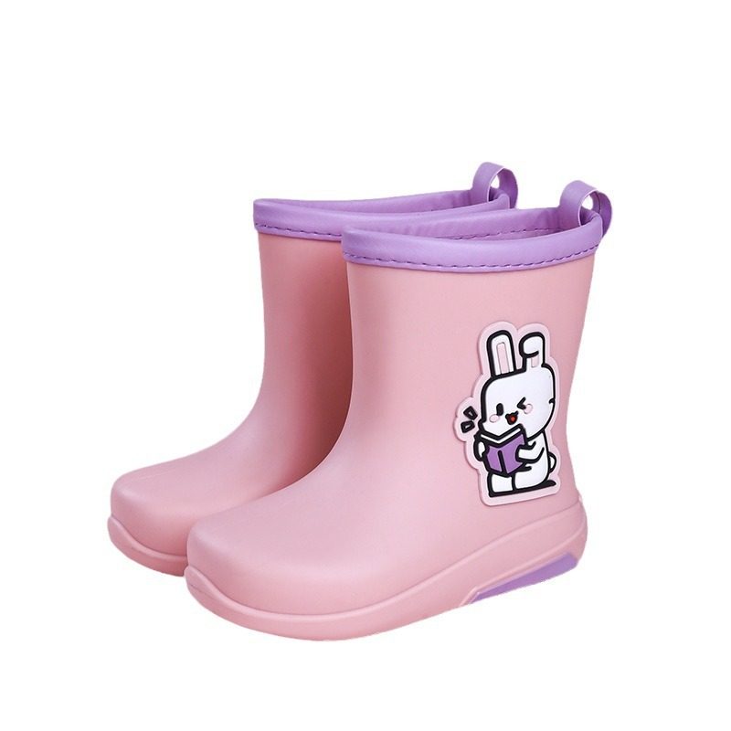Children's Rain Boots, Rain Shoes, Eco-Friendly Material Water Shoes, Elementary School Kids' Waterproof Rubber Shoes, Cartoon Pattern, Wholesale
