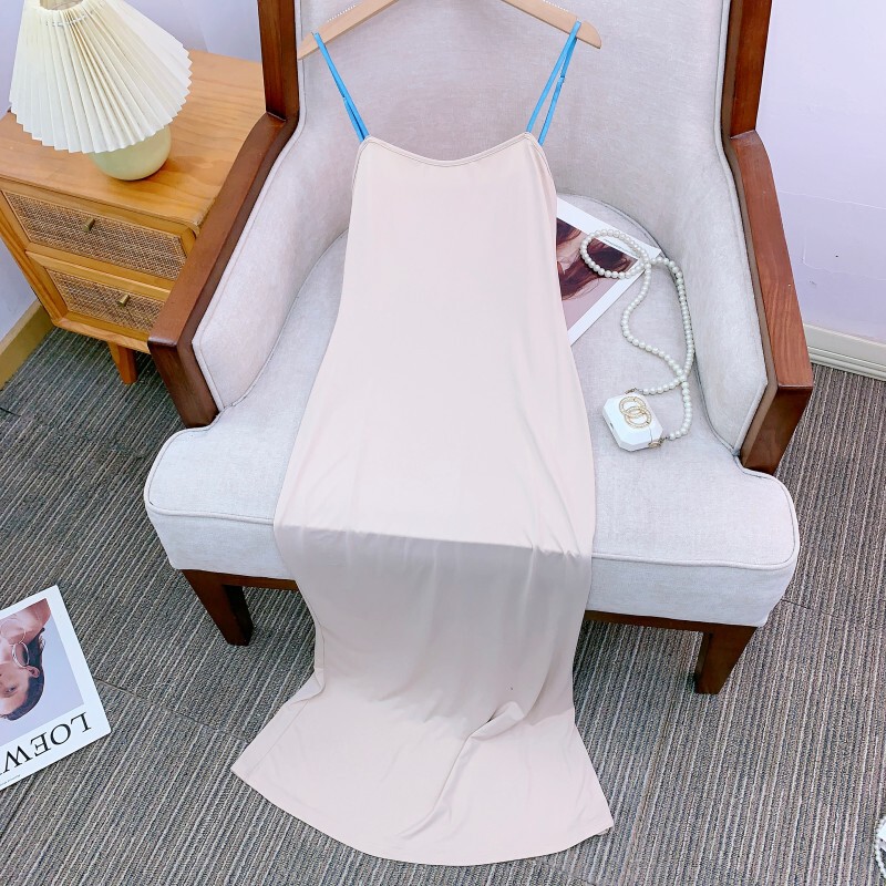 Đầm suông in họa tiết cổ tròn phối hai mặt mặc được, dáng dài trung bình — Màu xanh cam phiên bản thông thường, Phiên bản mở rộng màu vàng tím, Phiên bản mở rộng màu xanh cam, Phiên bản thông thường màu vàng tím