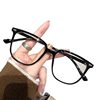 Square nail flat lens net red ins decorative large frame glasses Korean cold tea plain glasses frame can be used for myopia wholesale