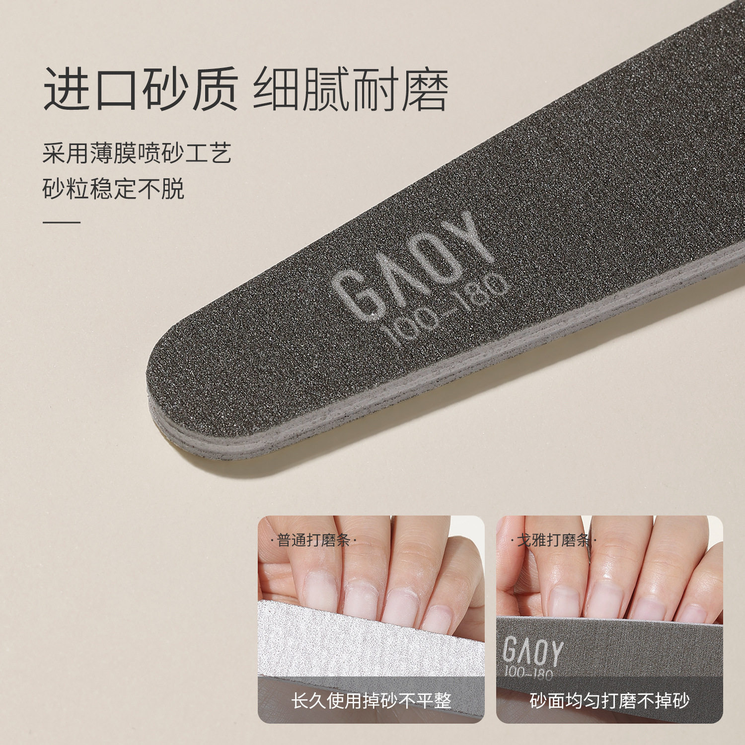 Gaoy Goya Nail File Nail Sanding Strip Nail Sanding Strip Polishing Strip Unloading Nail Polish Glue Tool suit
